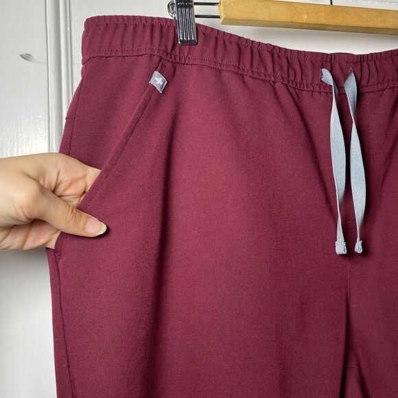 Figs | Men’s Tansen Jogger Scrub Pants Drawstring Waist Burgundy Sz XXL - Picture 6 of 16